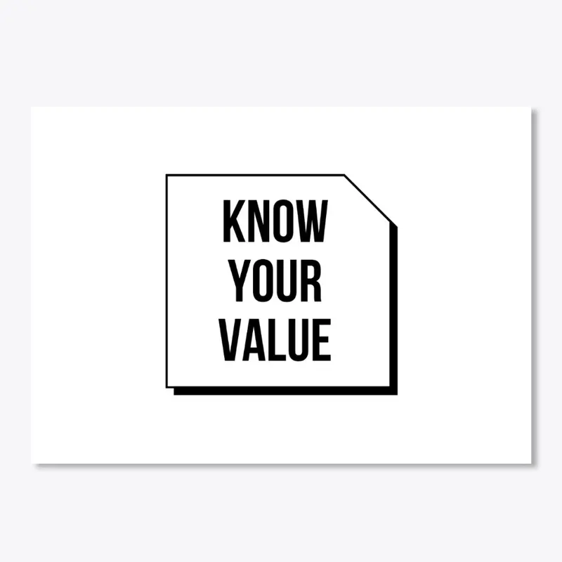 Sticker - Know your value 