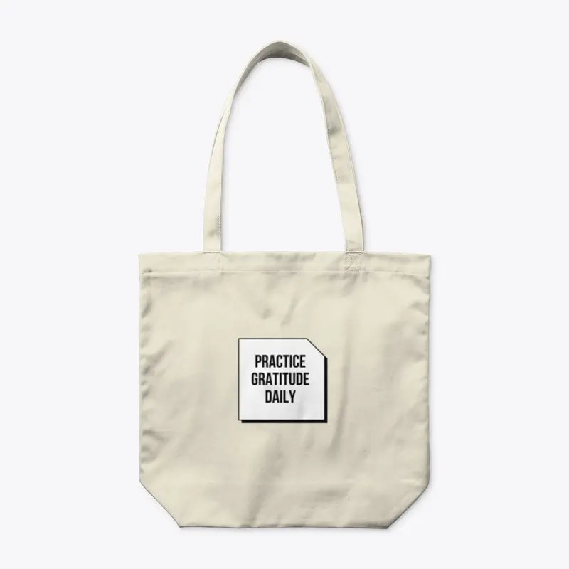 Tote bag - Practice gratitude daily 